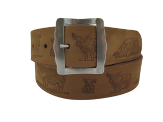 Ledergurt Branding Sau 40mm (11076/120-40)